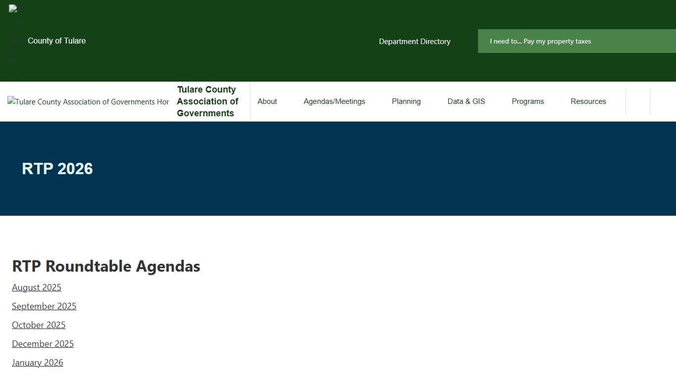 RTP 2026 | Tulare County Association of Governments